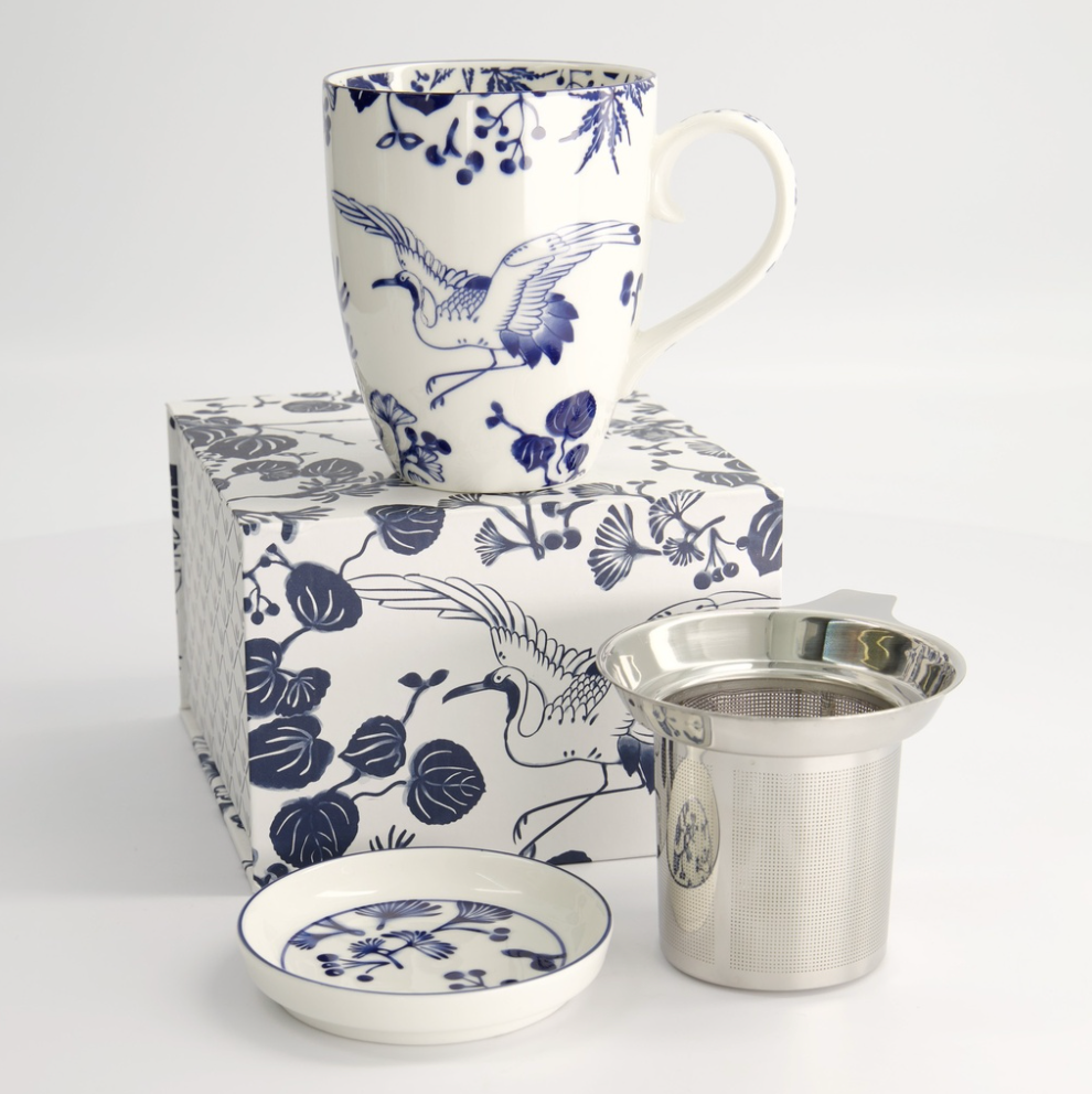 Flora Japonica Mug Giftset Crane 380ml