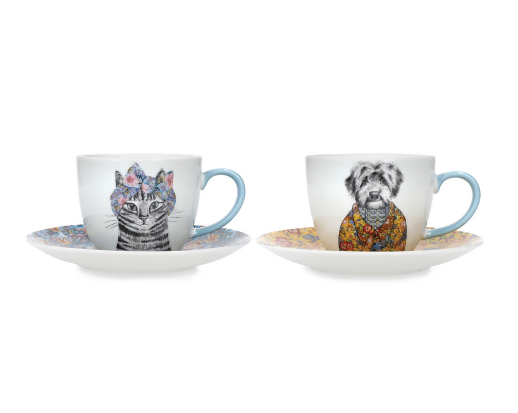 Mikasa Tipperleyhill Teacups with saucer - 2x240ml