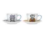 Mikasa Tipperleyhill Teacups with saucer - 2x240ml