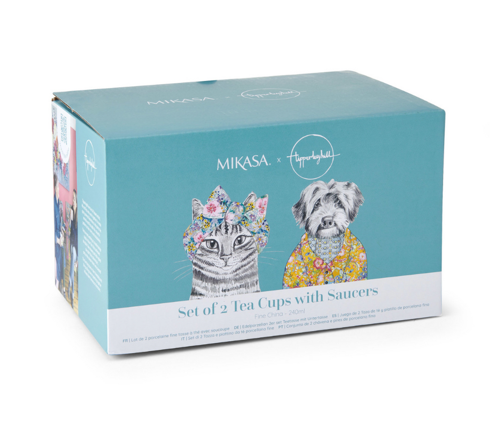 Mikasa Tipperleyhill Teacups with saucer - 2x240ml