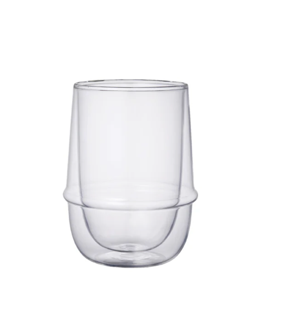 Kinto Kronos double wall iced tea cup 350ml
