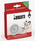 Moka Express Bialetti 3x Gummiring + top filter 1T