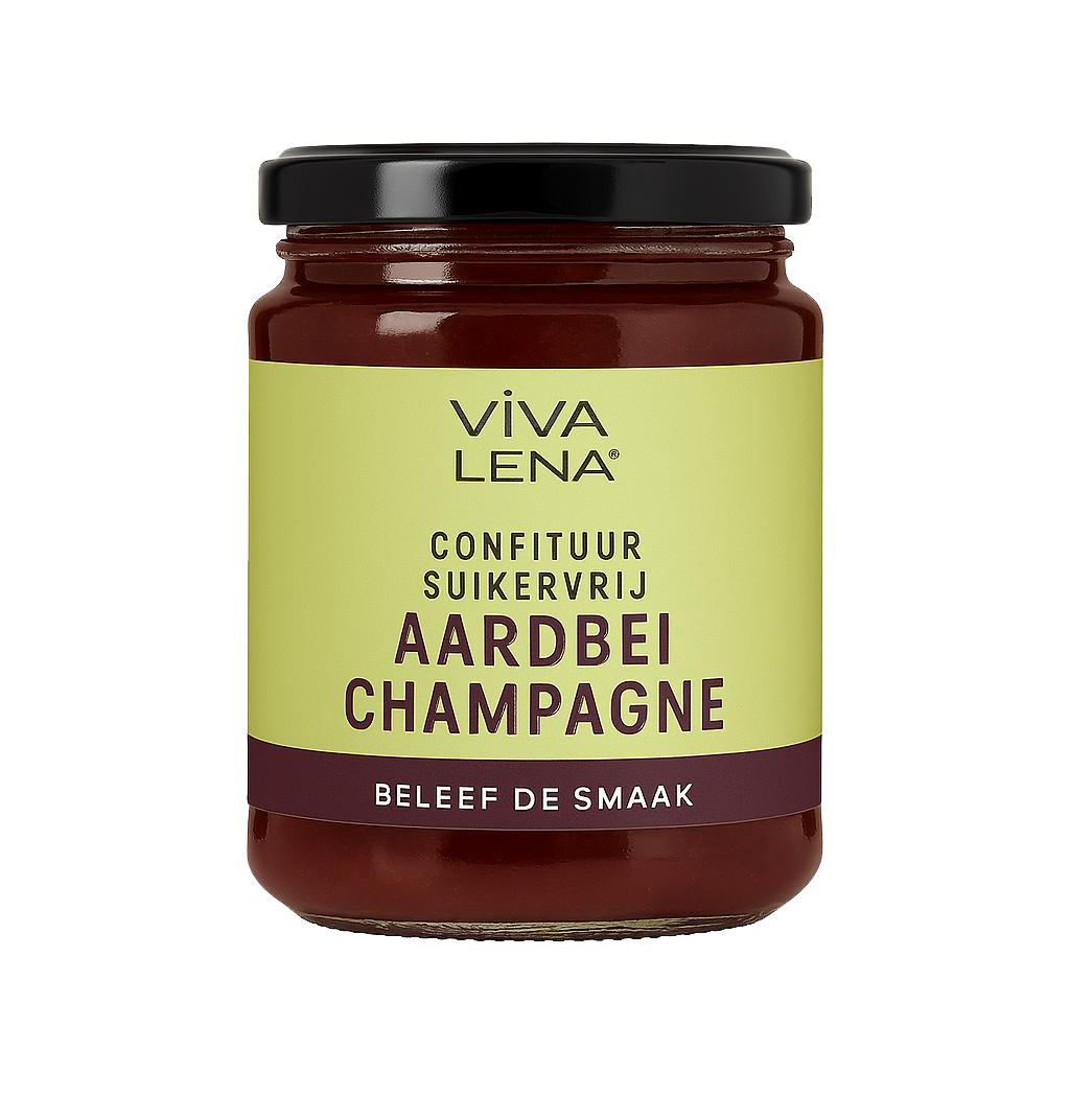 Confituur Aardbeien & Champagne suikervrij 210ml