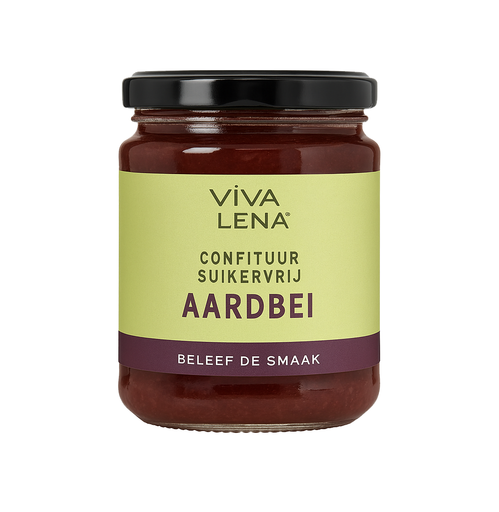 Confituur Aardbeien - suikervrij 210ml