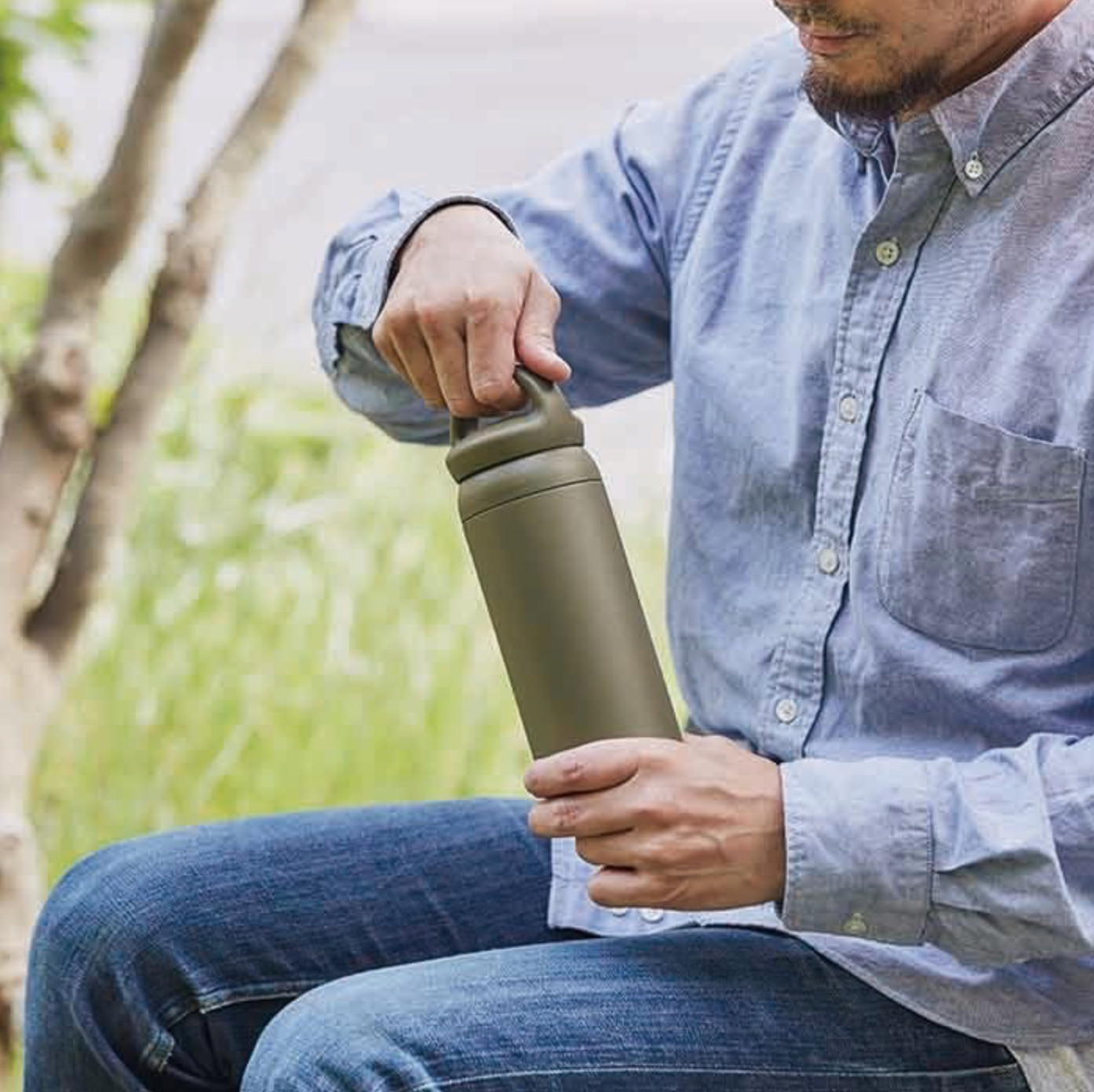 Kinto Day off Tumbler 500ml - Khaki