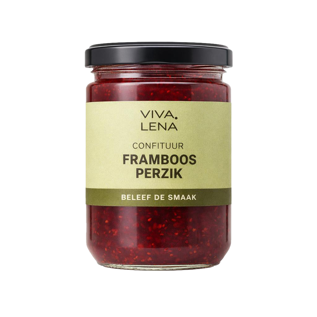 Confituur Framboos Perzik 210ml