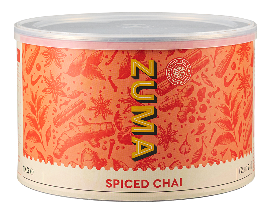 Zuma Chai Spiced 1kg/can - red